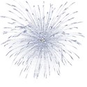 Blue firework