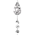 small diamond drop silver