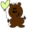 valentienbearheartgreen