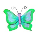 7 green butterfly