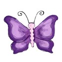 8 purple butterfly