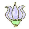 green gold and diamond flower