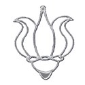 silver frame flower