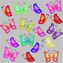 grey large butterfly layering paper