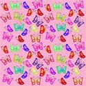 pink small butterflies background paper