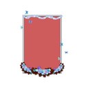 light blue and silver tall portait frame