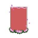 tall oblong flower portait frame