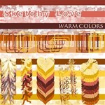 Sketchy Love - Warm Colors 