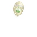 balloon gold green cupcake