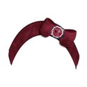 red bow jewel head band