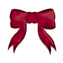 deep red bow