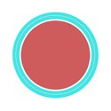 blue circle frame