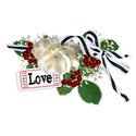 cluster rose ribbon stamp 02