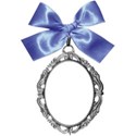 medallion blue bow