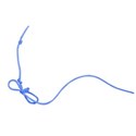 string blue bow