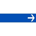 blank road sign blue