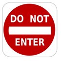 do not enter