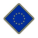 european road sign