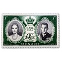 stamp 1956 royal wedding monaco