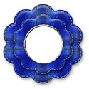 blue flower rivet