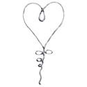 silver wire heart