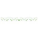green bunting hearts