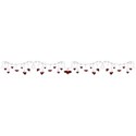 red black heart bunting