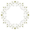 gold heart frame