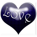 blue shiney heart