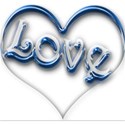 blue love heart