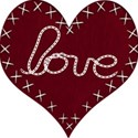 chain stitch heart