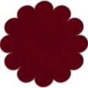 red felt flower