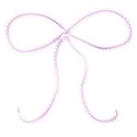 light pink shiney bow