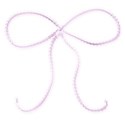 light pink shiney bow