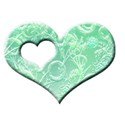 AC 3d I Heart You single frame aqua emboss