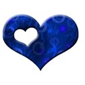 AC 3d I Heart You single frame blue blue