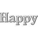 Chrome-Words_Happy