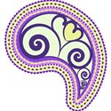 purple heart paisley