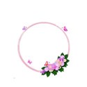 circle flower frame