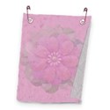 pink flower textured curled layering paper