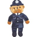 police teddy standing