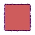 purple frame square torn