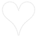 frosty  love heart