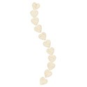 curved hearts embossed