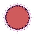 purple cupcake frame