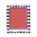 a blue frame