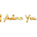 I adore you 223 flat bright gold