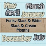 Funky Months Black White & Cream Funky Months Black White & Cream
