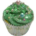 green cupcake