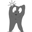 dentit set tooth grey